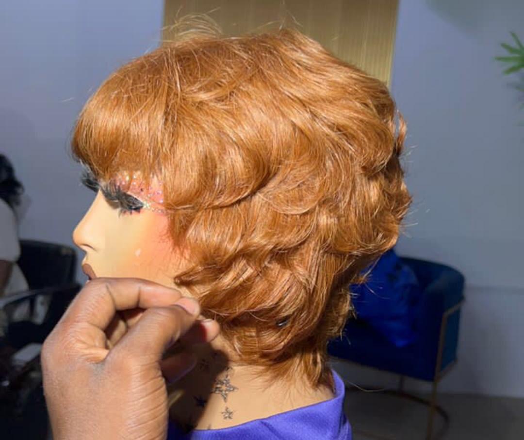 100 human hair skull cap