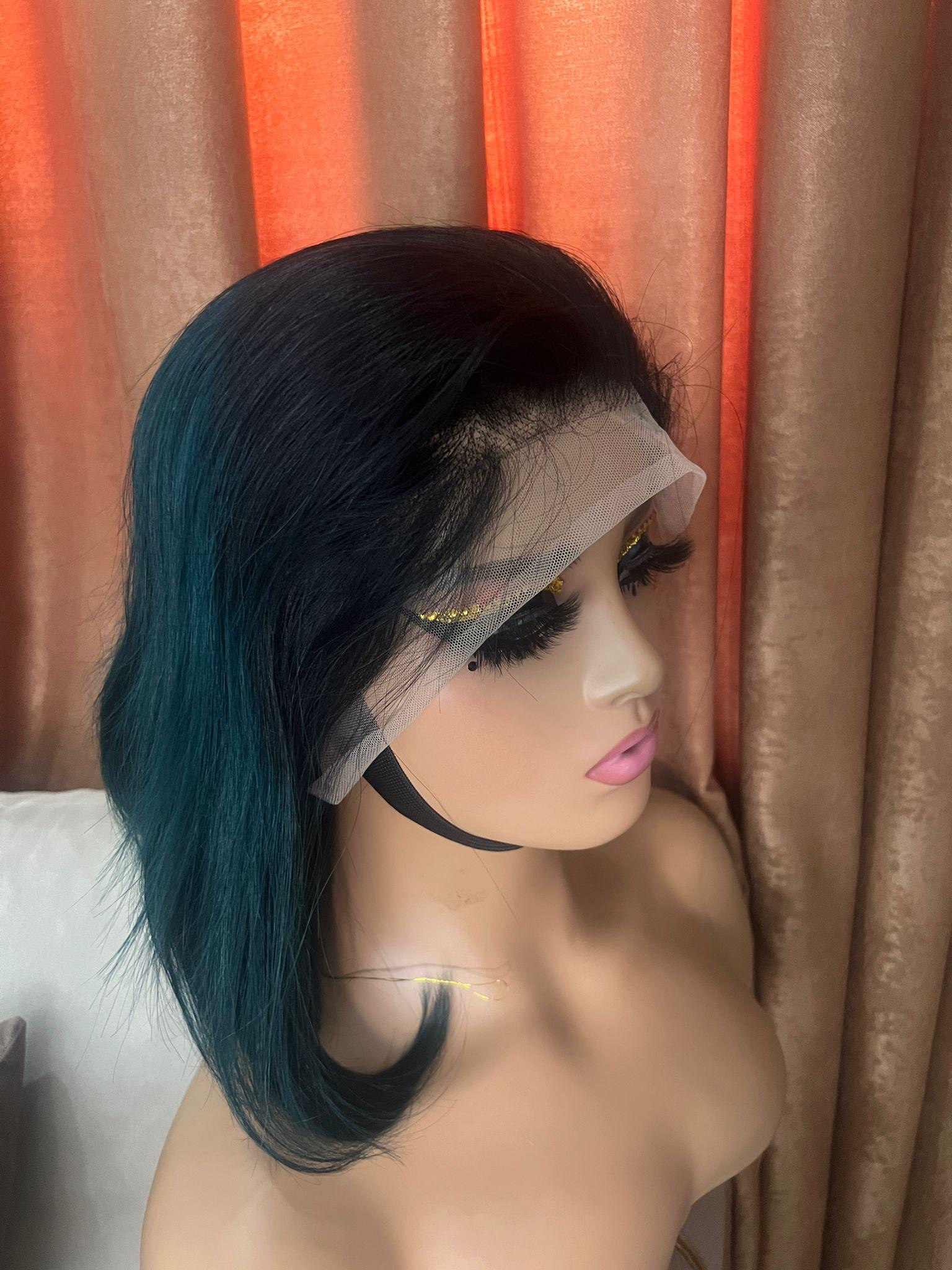 100 human hair full frontal 12 inches bob