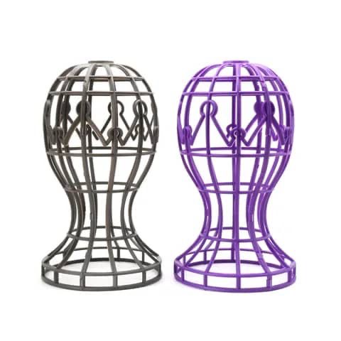 Wig stand purple color