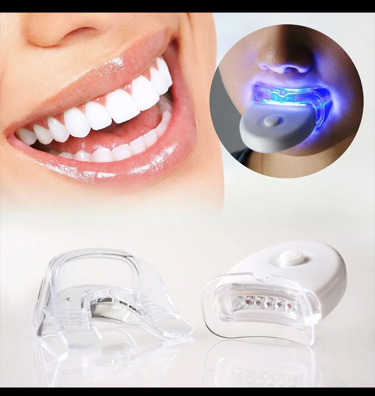 LED wireless teeth whitening device battery