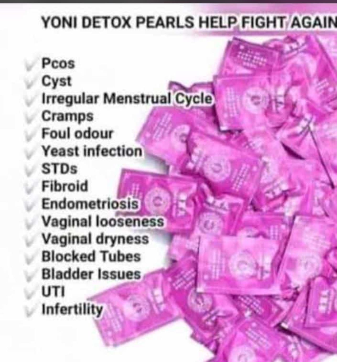 Yoni pearls clean point womb detox