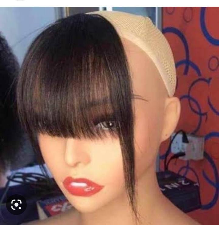 100 human hair detachable fringe
